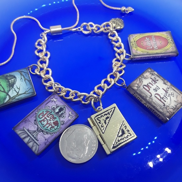 Women Authors Book Adjustable Charm Bracelet - Picture 3 of 5